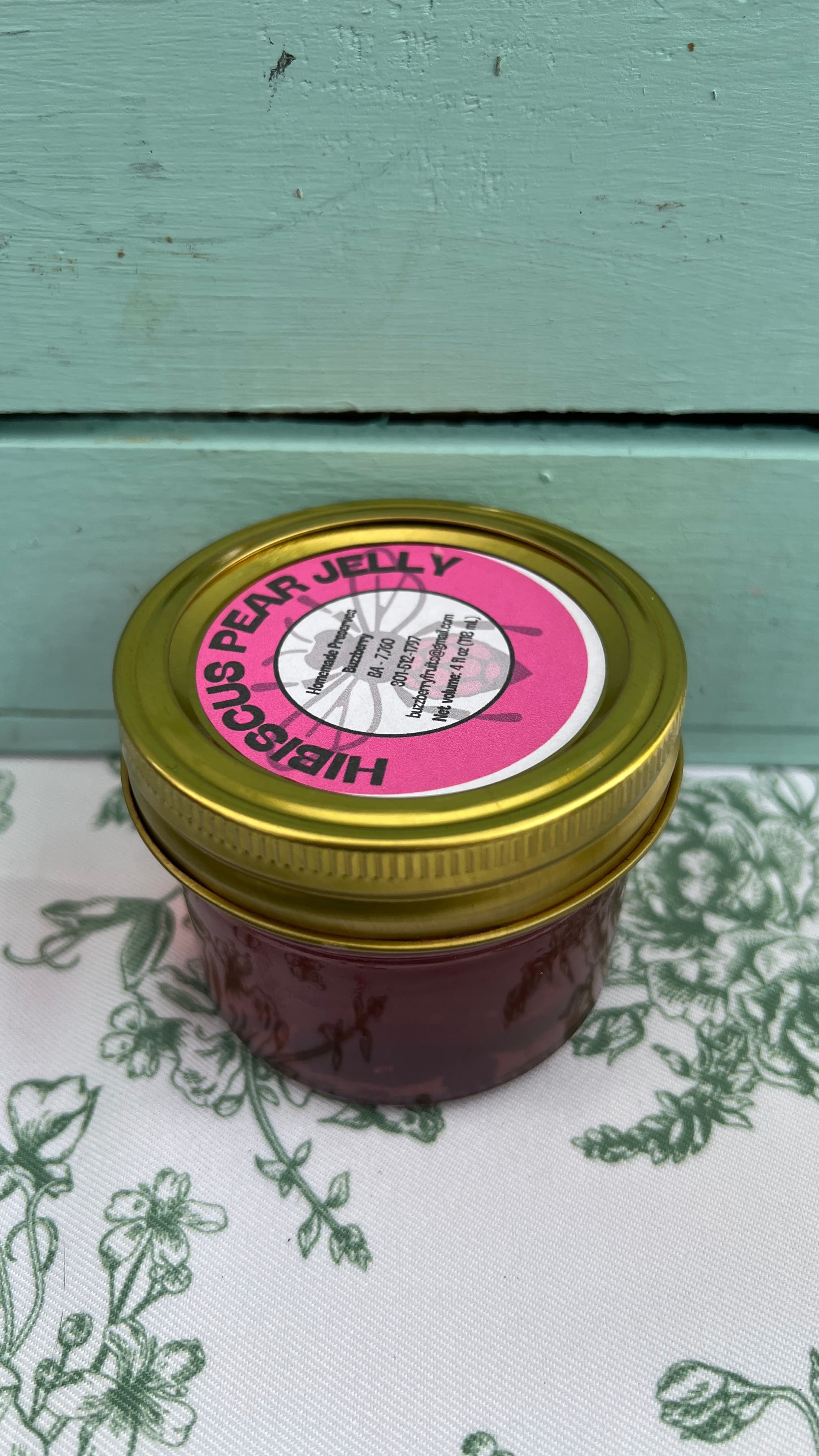 Hibiscus Pear Jelly - 4 oz
