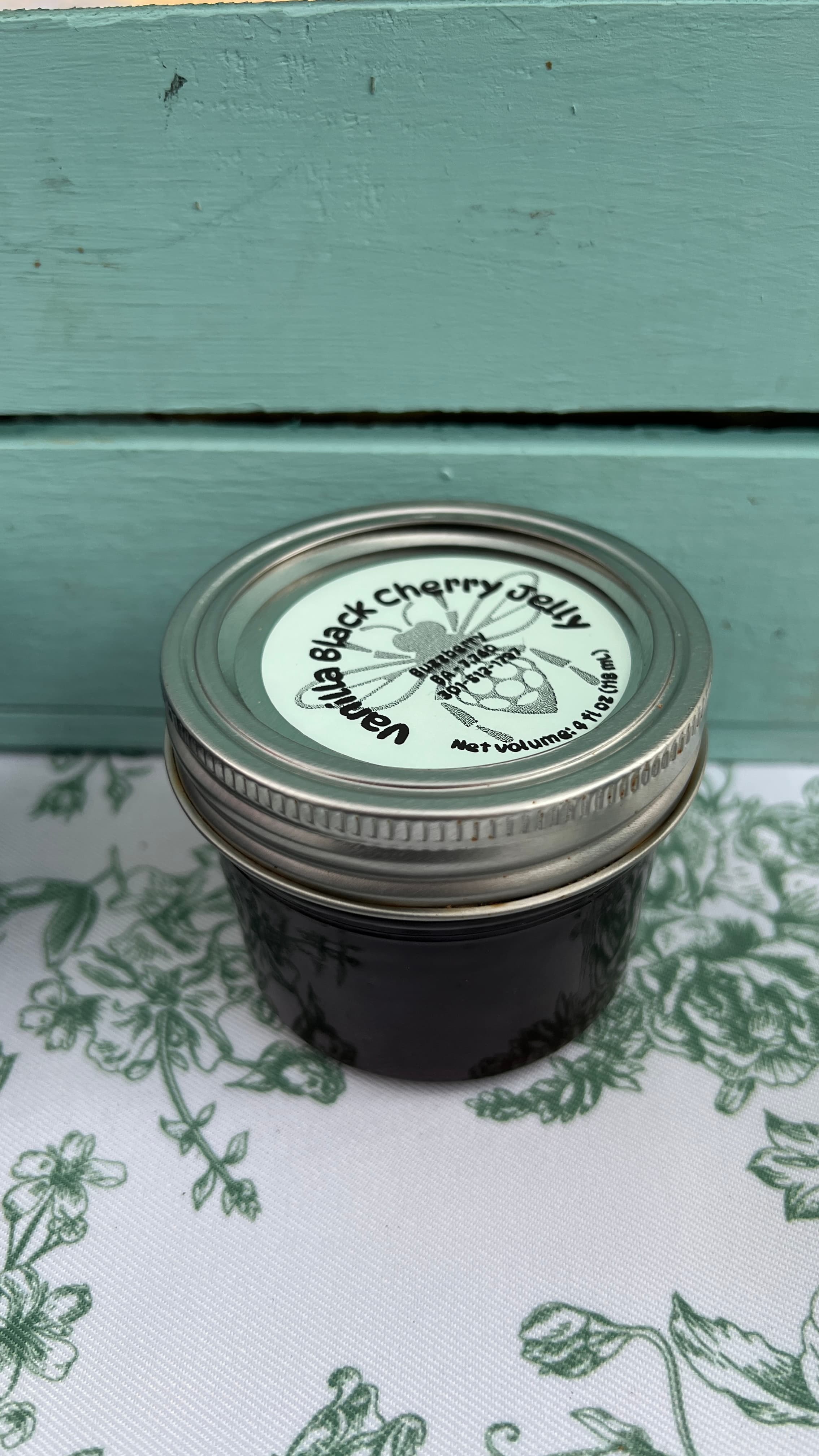 Vanilla Wild Black Cherry Jelly - 4 oz