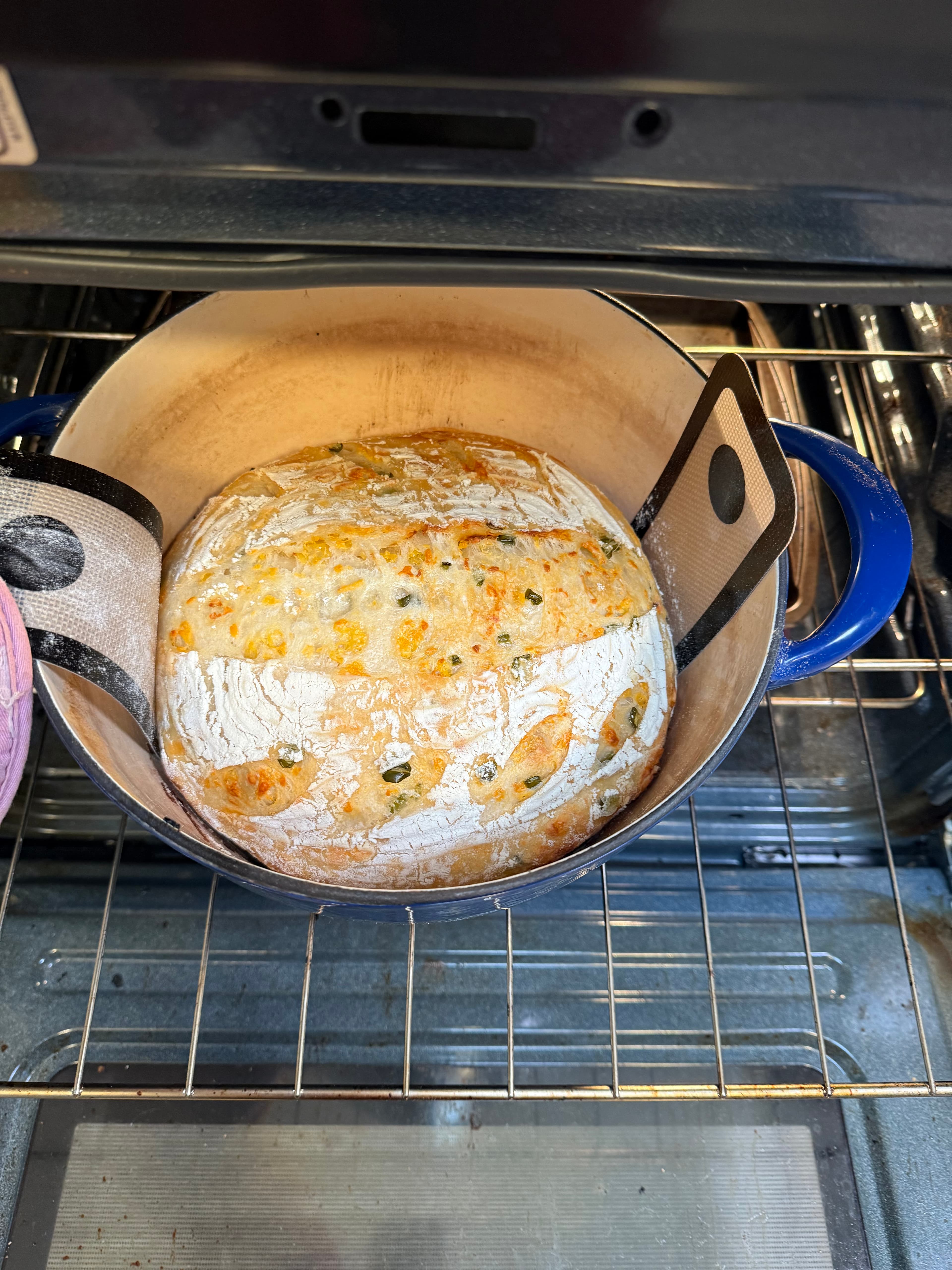 Jalapeño and Cheddar sourdough loaf