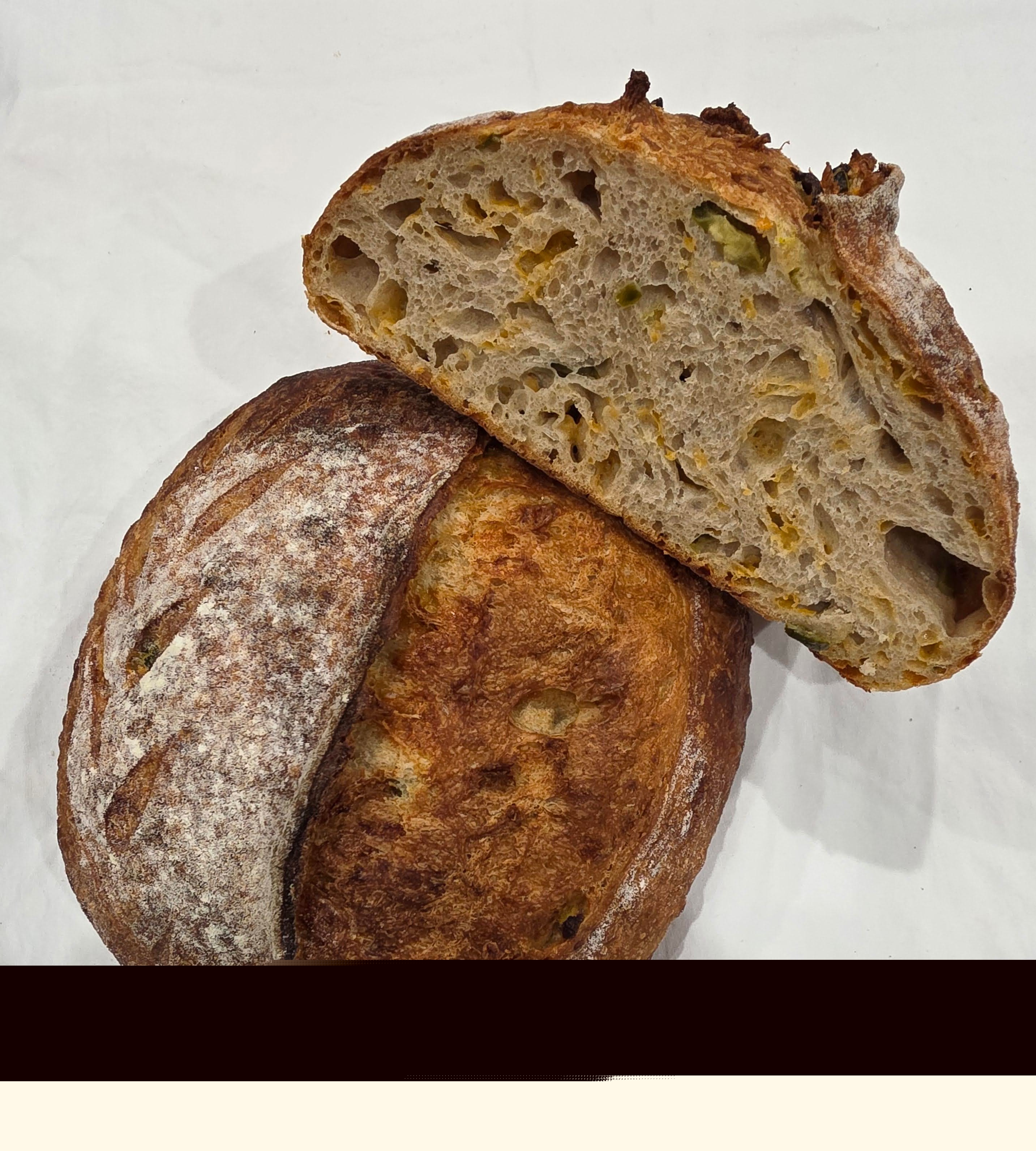 Jalapeño Cheddar Sourdough Bread